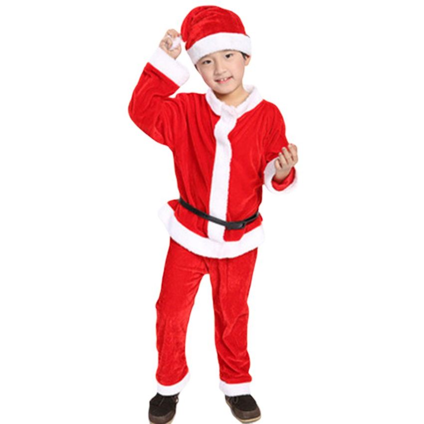 Show infantil Santa Claus Ropa Ropa para niños Sombrero de Navidad