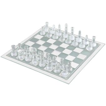 Juego de mesa juego de ajedrez de cristal hermoso regalo único 32 Piezas Niños Juguete Educativo 