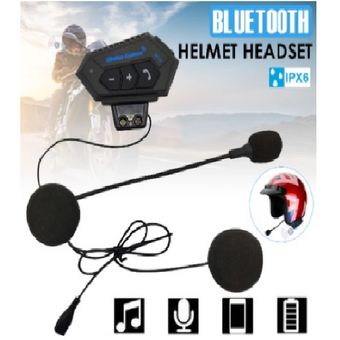 Auriculares Bluetooth para casco de motocicleta, auriculares para  exteriores, auriculares deportivos de motocicleta impermeables, altavoces  manos