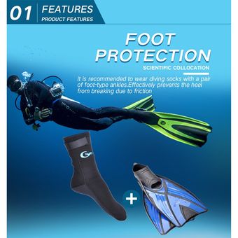 Guantes de buceo de neopreno de 3mm para adultos conjunto de calcetines para nadar surfear 
