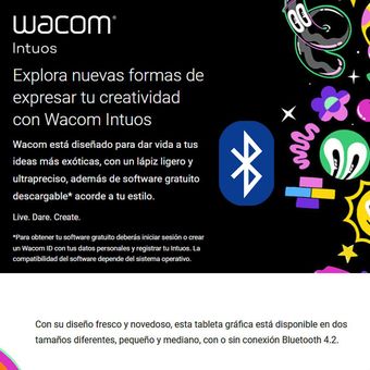 Tableta Gráfica WACOM Intuos S con Bluetooth