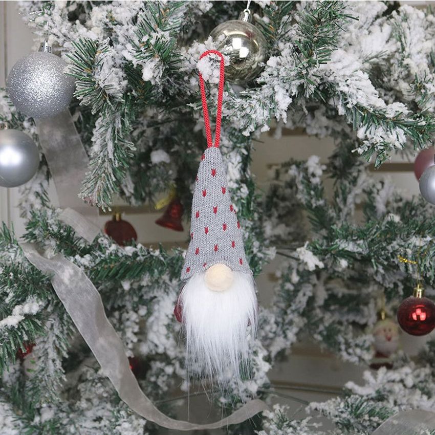 Decoraciones de la muñeca de Navidad Muñeca sin rosca Caña Árbol de Navidad Colgante