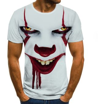 Camiseta 3D de payaso para hombre  camiseta de moda 3D  camiseta de .. 