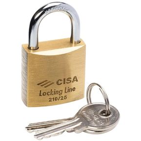 Candado De Latón macizo 25mm Cisa Locking De Seguridad Estándar
