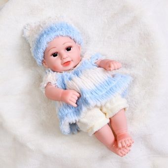 30CM Baby Reborn Dolls Toys For Kids Collocation Clothes Full Body Silicone Water Proof Bath Toy Be 