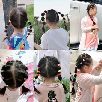 Gomilla para coleta para niños accesorios para el pelo 50100 unidades Gomas elásticas pequeñas para el pelo para niña 