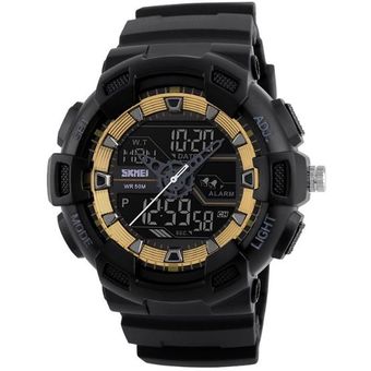 Reloj Skmei 1189 Dorado Tipo Militar Sumergible 50m Linio M xico