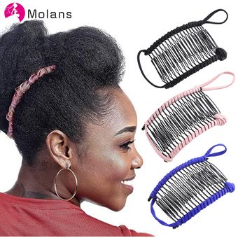 Pinza Banana para el pelo peinados sencillos peinados mágicos para mujeres peine para el cabello elástico accesorios multiusos 20 comb A 