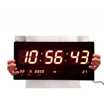 Reloj Pared Digital -Fecha Hora Temperatura GENERICO