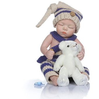 LIANYUN Muñeca bebe reborn vinilo de silicona juguetes para 49cm
