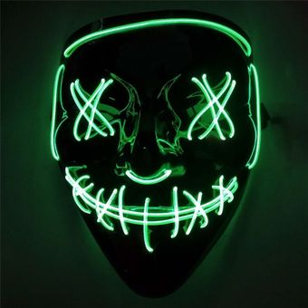 #Li Máscara con purga LED Fiesta de DJ 10 colores a elegir 