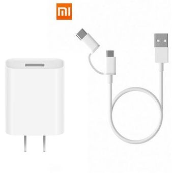 Cargador Xiaomi 18W QC 3.0 Carga Rápida - Blanco XIAOMI