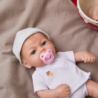 #With Basket 11'' DOLL Full Body Silicone Mini Reborn Baby Doll Lifelike Newborn Baby Doll Girl 