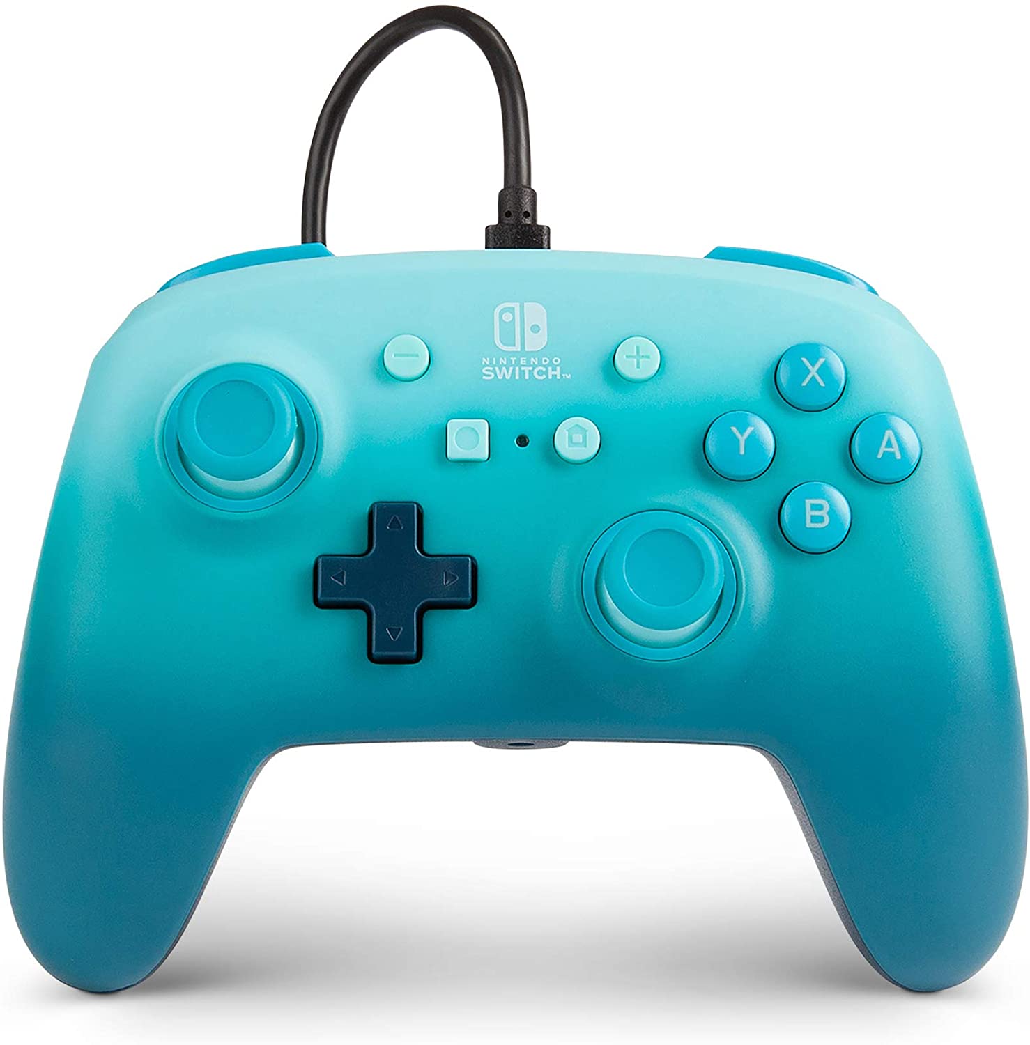Control Alámbrico Para Nintendo Switch - Blue Aquatic Fantasy