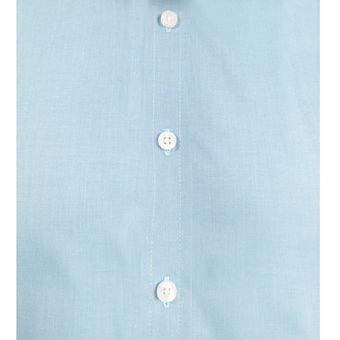 Camisa Casual Slim Fit En Algodón Azul Talla 3Xl 