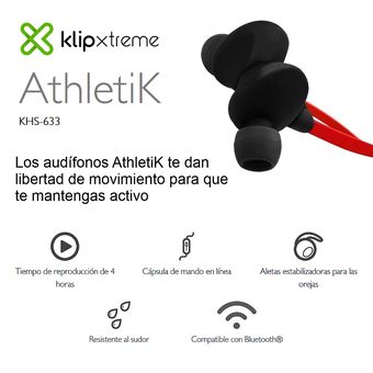 Audífonos klip discount xtreme athletik black