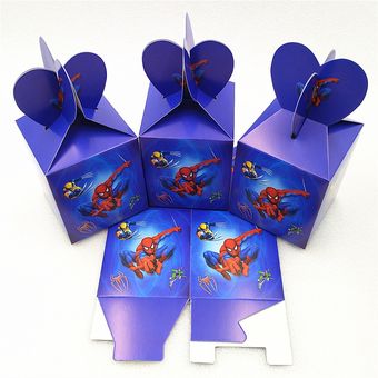 6 unidslote Spiderman fiesta de cumpleaños decoración para dulces r 