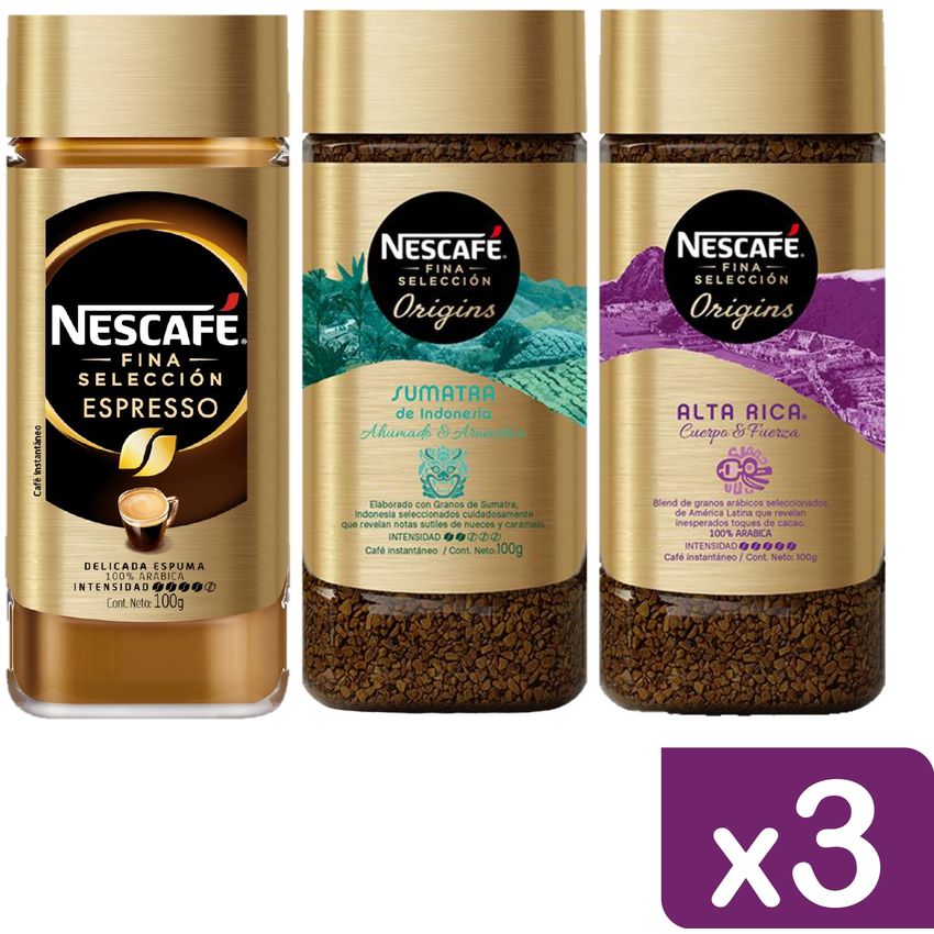 Café NESCAFÉ® FINA SELECCIÓN Alta Intensidad Frasco 100g