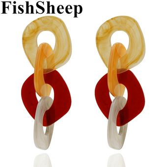 Fishsheep Declara Za Geometría Pendientes De Acrílico De 