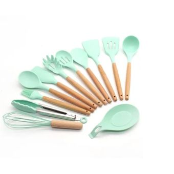 Set de utensilios de cocina de utensilios de cocina de silicona 