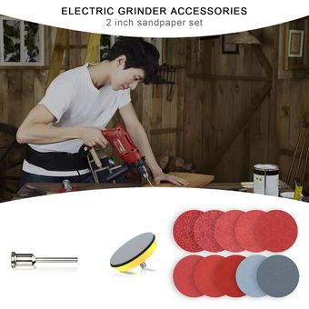 Accesorios de pulido eléctricas 2 pulgadas de papel de lija Conjunto pulido Papel de lija Rojo 