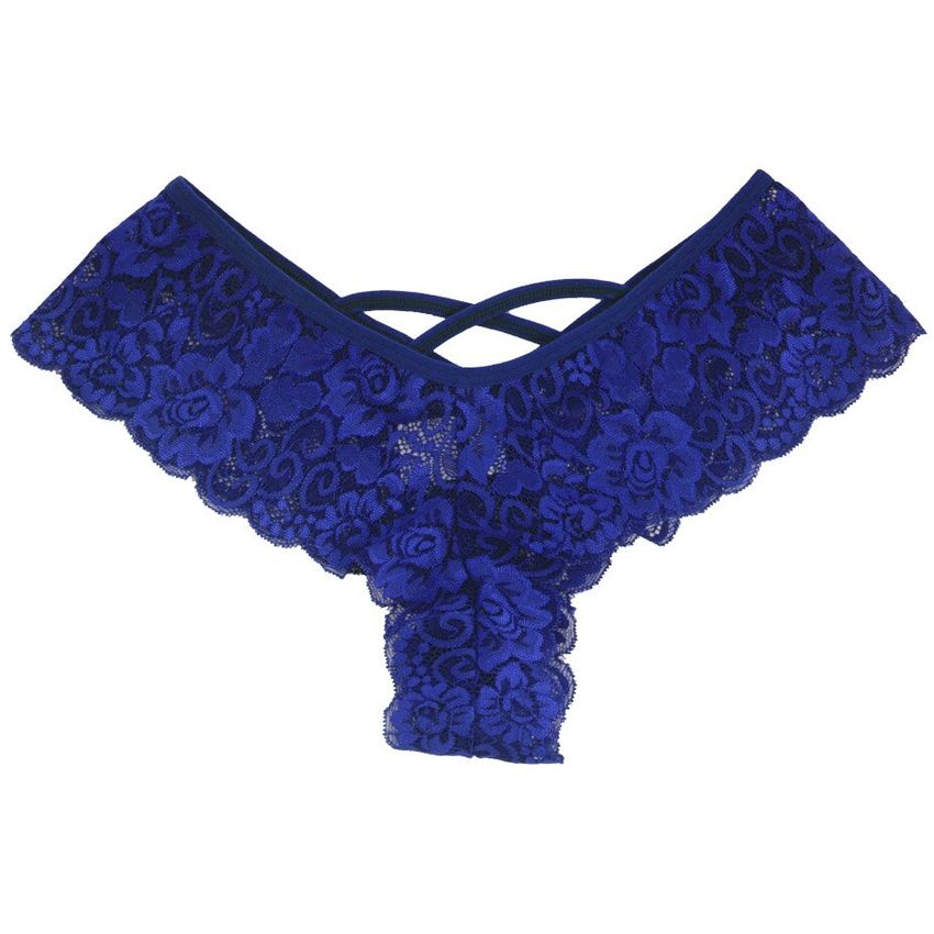 ropa interior femenina de encaje azul