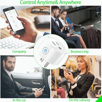 Tomacorriente inteligente wifi compatible con  alexa GENERICO