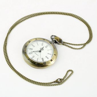 compresión Recreación bicicleta Reloj de bolsillo de bronce antiguo de los números romanos de la cadena del  collar colgante de cuarzo | Linio México - GE598FA0XQ5UILMX