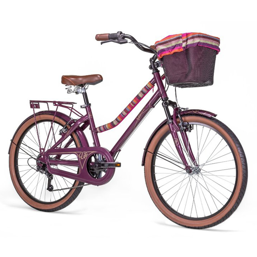 Bicicleta Mercurio LIFE R24 6v Purpura Brillante