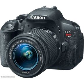 Cámara flex Digital Canon EOS Rebel T5i 18MP con Lente 18-55 mm-Negro