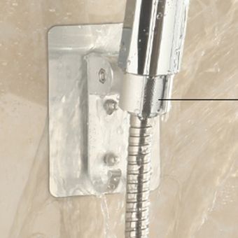 Espacio de punzonado libre Base de ducha de aluminio sin ganchos Baño ajustable 