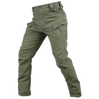 Pantalones tácticos gruesos de caparazón suave de invierno para hombrepantalones Cargo cálidos XYX 