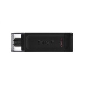 MEMORIA KINGSTON 64GB USB-C 3.2 GEN 1/DATATRAVELER 70 NEGRO