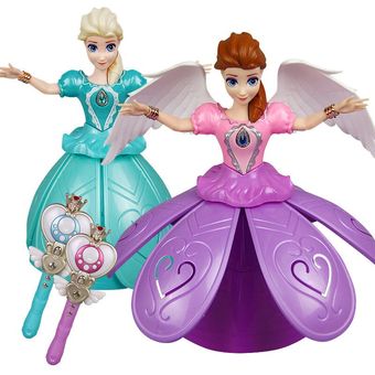 juguete de Hada de la danza Aisha-juguete de baile eléctrico giratorio de Princesas de Disney para niñas 