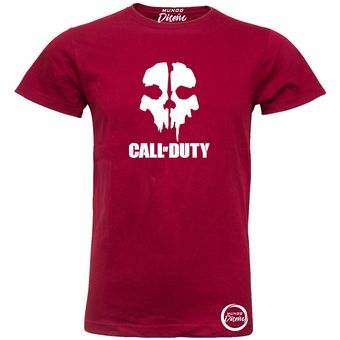MDC Polera de Hombre Manga Corta Call of Duty Ghosts Burdeo MDC Polera de Hombre Manga Corta Call of Duty Ghosts Burdeo