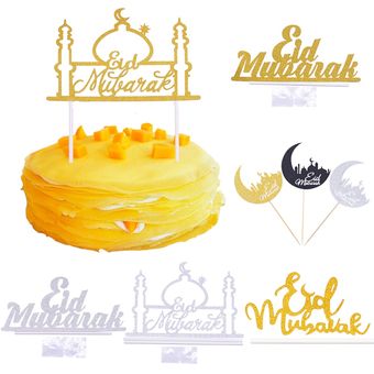 cartel de papel para Fe Eid Mubarak-globos de látex para decoración 