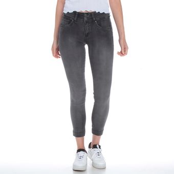 Jeans Regular Tiro Alto Mujer Wados-Gris - Wados