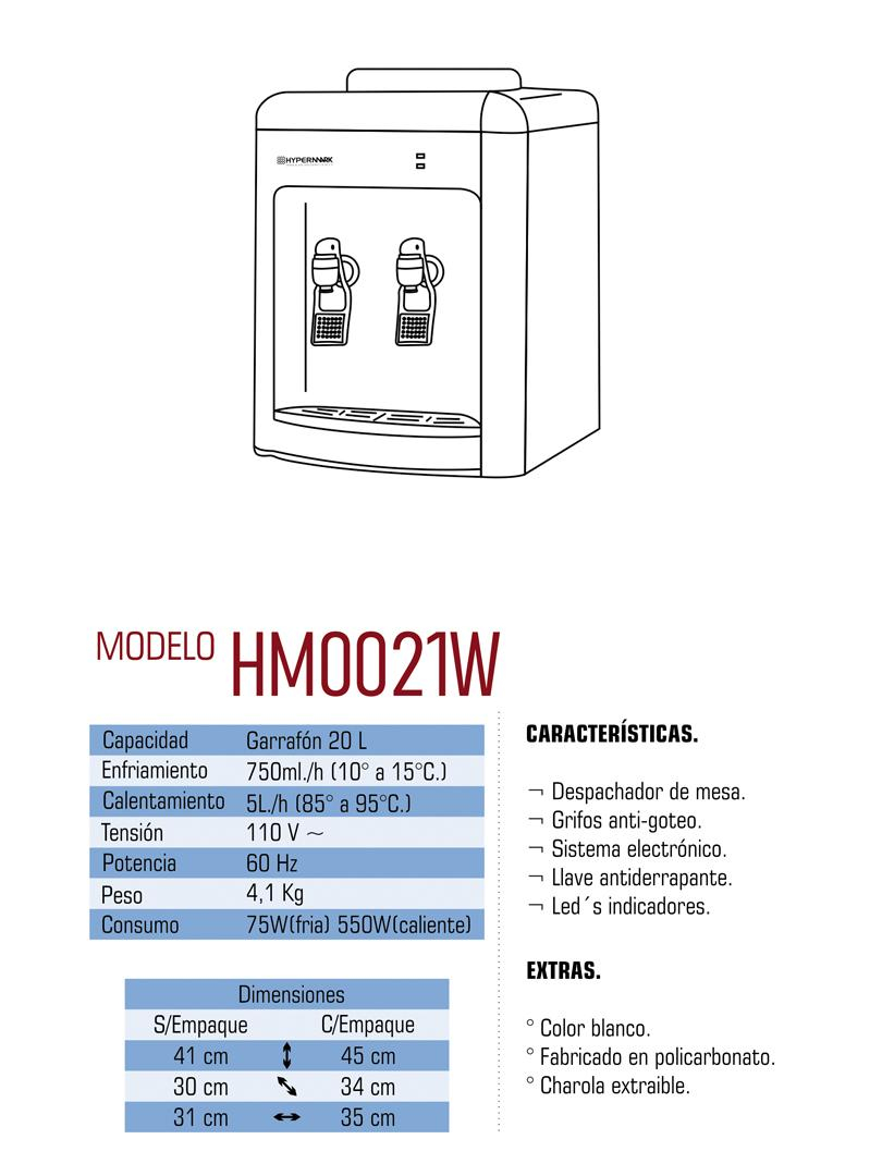 Dispensador De Agua Hypermark Freshwater Hm0021w 2 Llaves