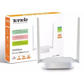 Router Tenda N301 Inalámbrico Repetidor 300 Mbps