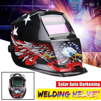 Pro Solar Oscurecimiento automático Casco de soldadura Arc Tig Mig Mask Grinding Welder Tool 