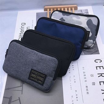 Hombres billetera billetera corta tela de nylon casual estudiantes carteras bolso juventud bolso 