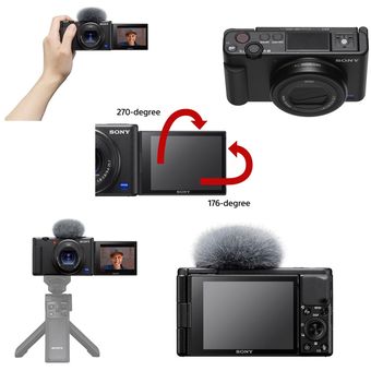 Cámara Digital Sony Zv 1 Ii con Kit de Accesorios para Vloggers Blanco