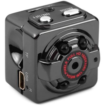 Mini cámara espía, Full HD 1080P Mini coche DV DVR cámara espía Dash Cam IR  visión nocturna (negro) Fason WLJ-4748
