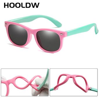 lent HOOLDW-gafas de sol polarizadas de silicona para niños y niñas 