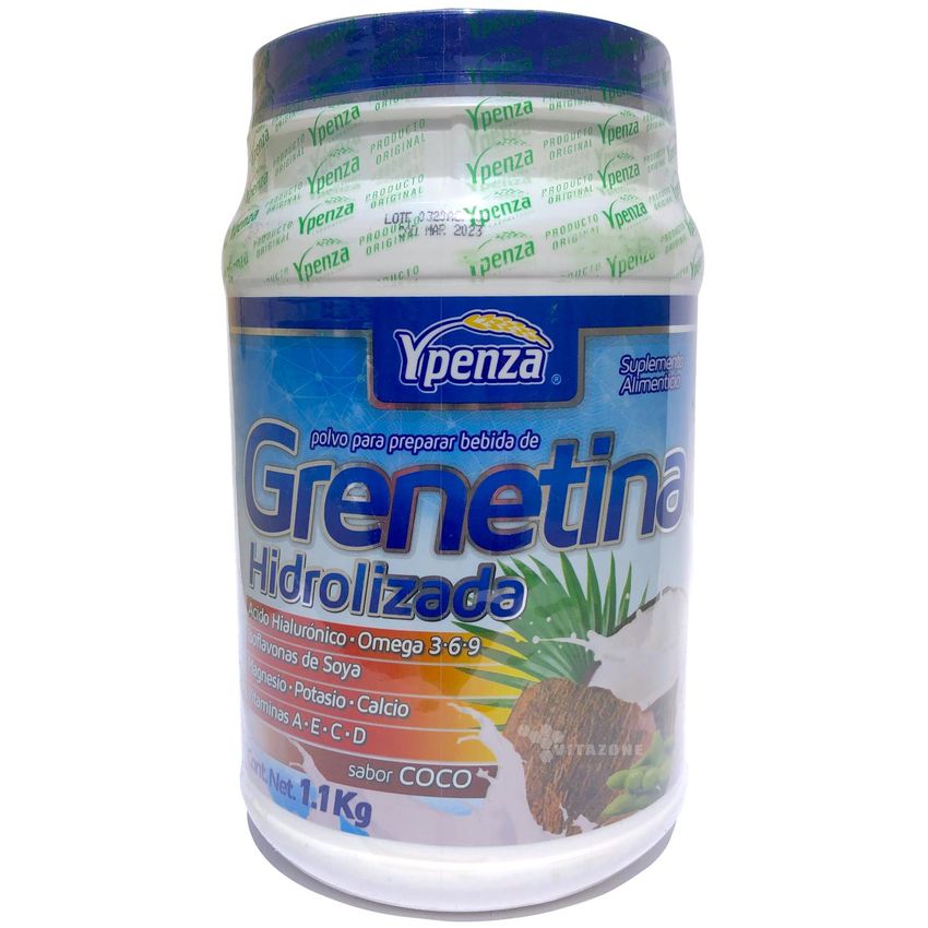 Grenetina Hidrolizada 1.1 kg sabor Coco Ypenza
