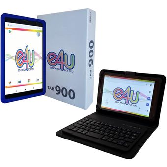 Funda para Tablet con teclado Bluetooth - Negro - E4U Chile