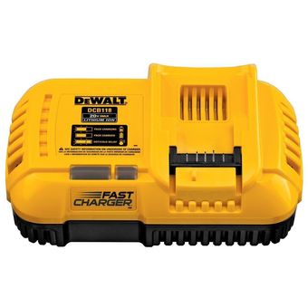 CARGADOR RAPIDO DE BATERIAS FLEXVOLT ION LITIO DEWALT DCB118