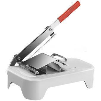 La carne congelada máquina de cortar Manual de la máquina de cortar acero inoxidable Cordero Vegetable Slicer Cutter color al azar 