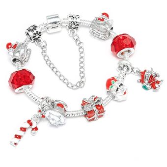 Pulsera De Encanto De Cuero Rojo Boosbiy Con Pulsera De De Pulsera De Encanto De Cuero Rojo Boosbiy Con Pulsera De De