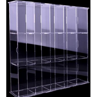 1x Caja de almacenamiento de exhibición de acrílico transparente Caja 